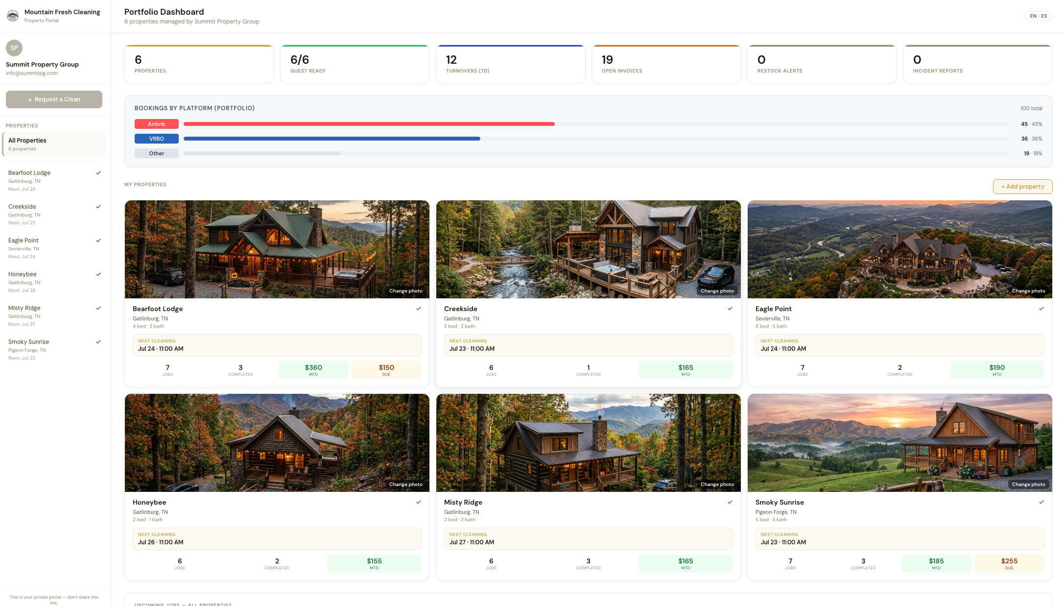 Rinsebase Client Portal